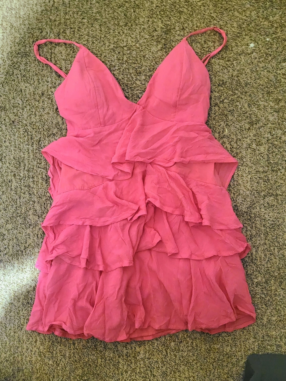 Hollister Pink Ruffled Mini Dress
